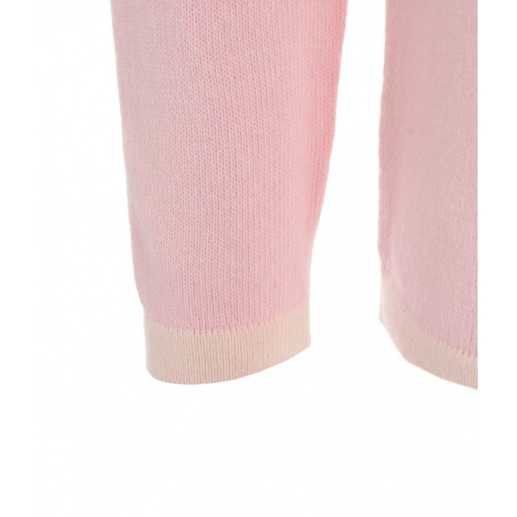 Maglione in merino e cashmere rosa chiaro