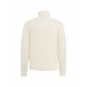 Cardigan in maglia di misto lana bianco
