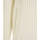 Cardigan in maglia di misto lana bianco