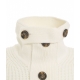 Cardigan in maglia di misto lana bianco