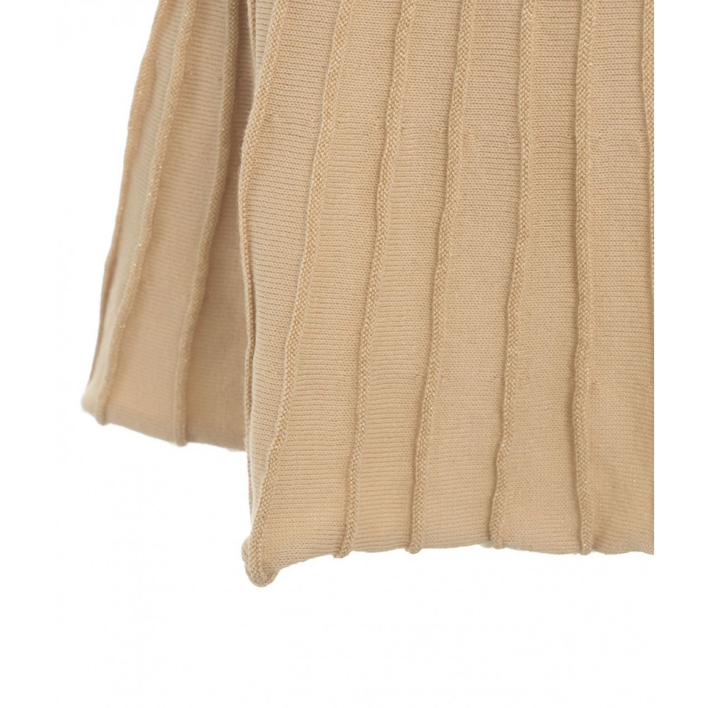 Minigonna svasata in maglia Vanis oro