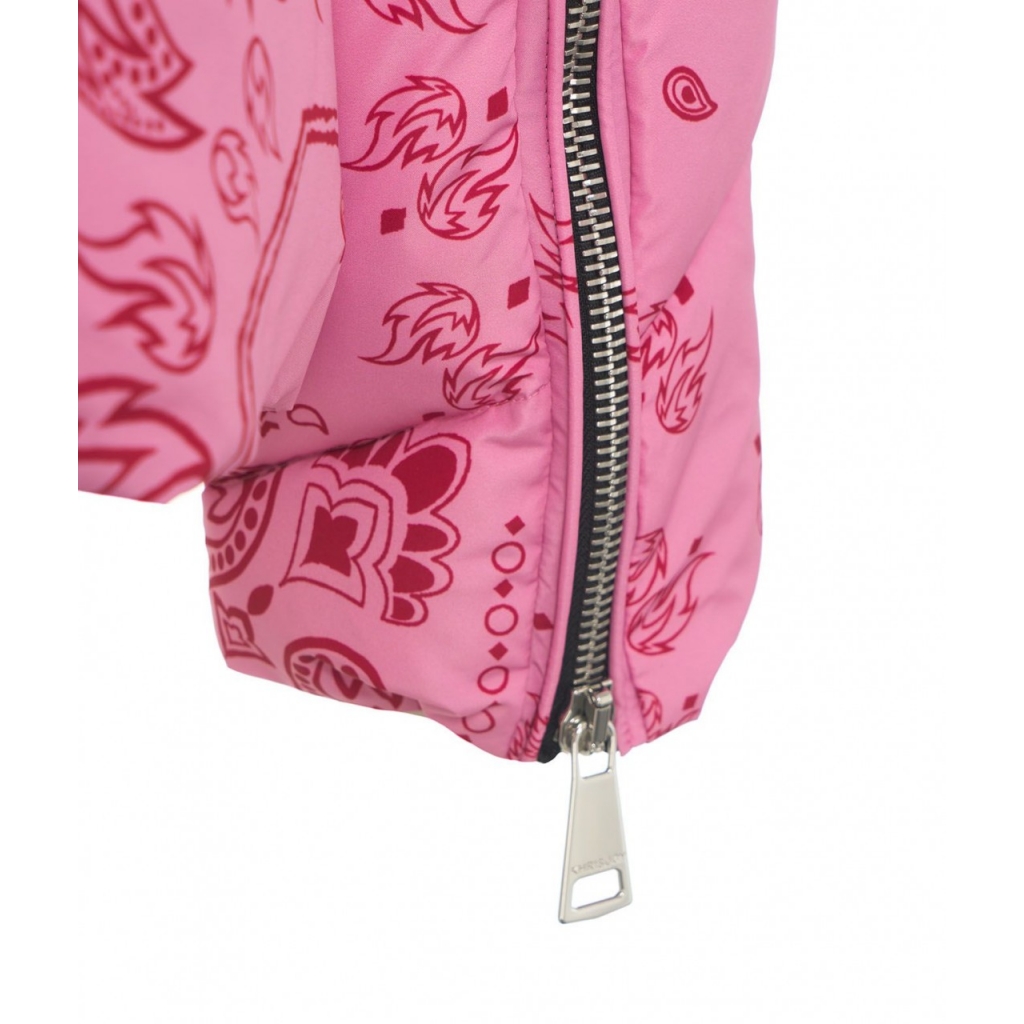 Piumino trapuntato con motivo paisley Bandana pink