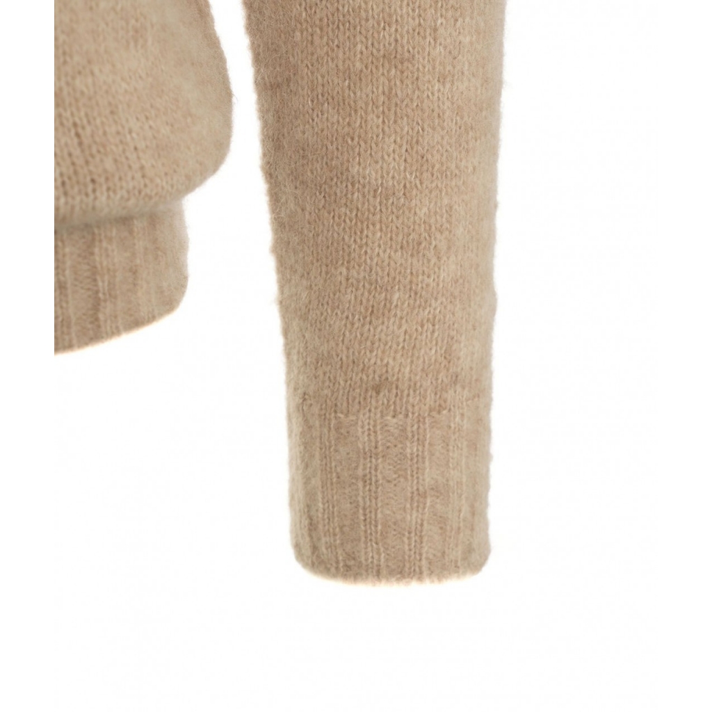 Maglione in misto lana alpaca beige