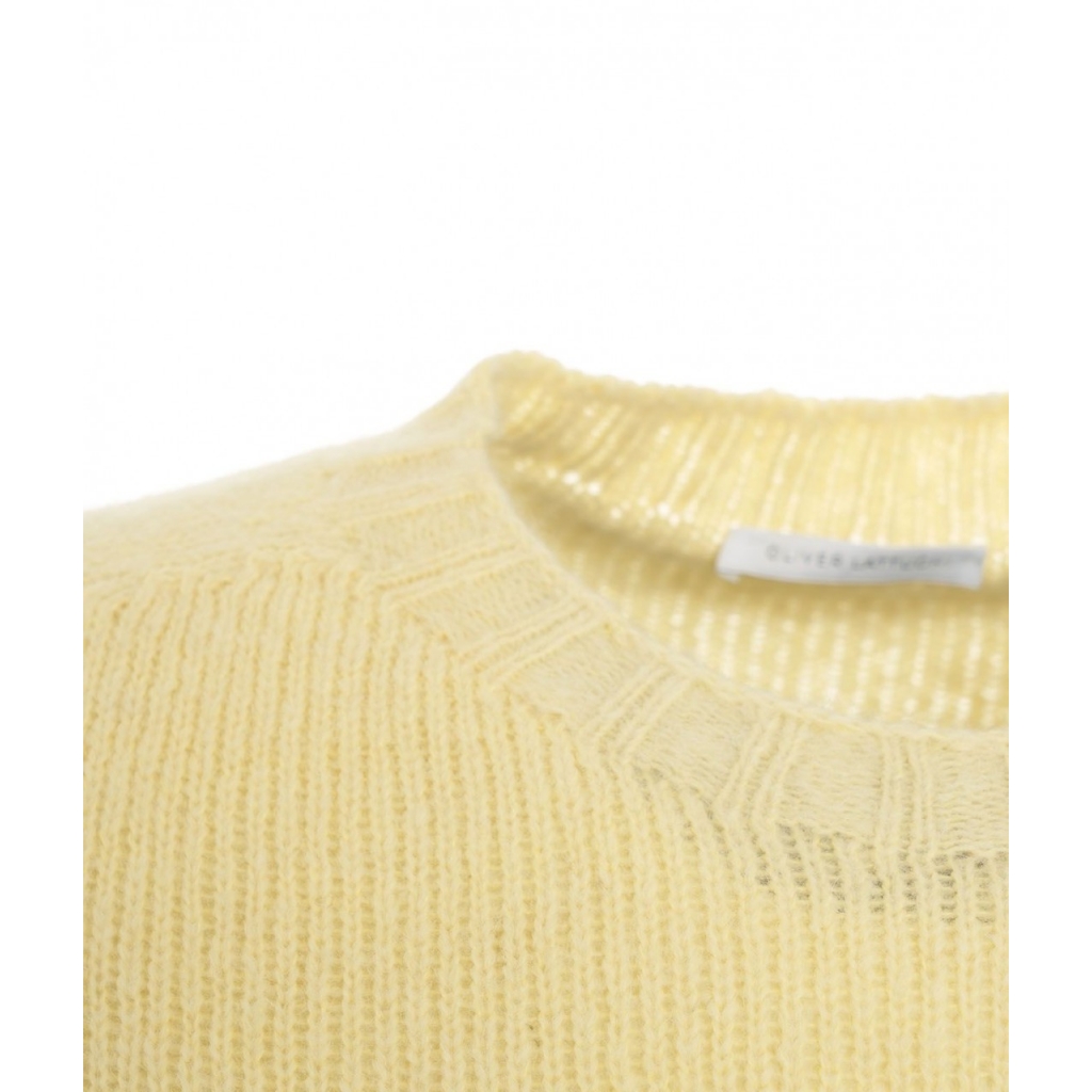 Maglione in misto lana alpaca giallo