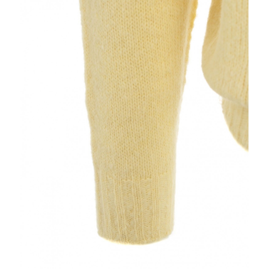 Maglione in misto lana alpaca giallo