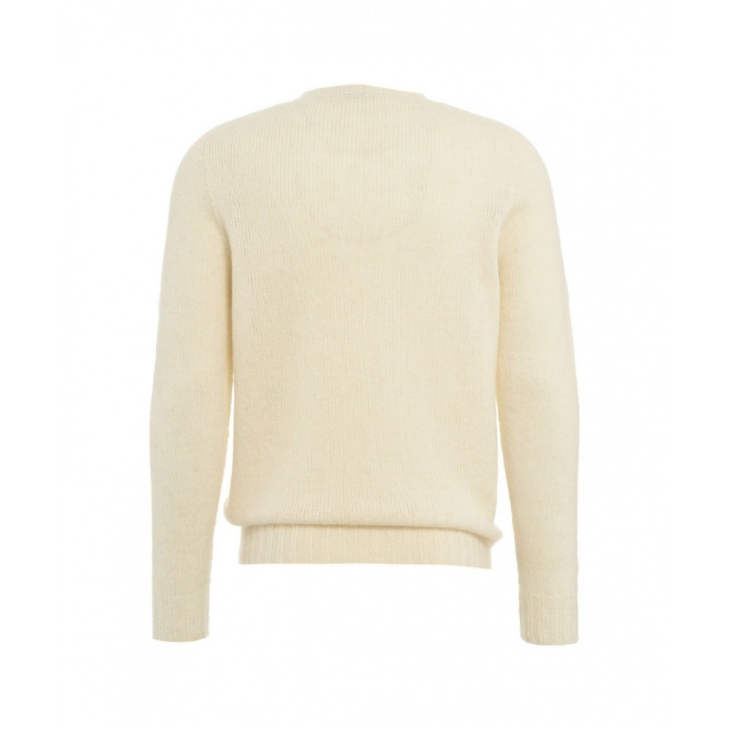 Maglione in misto lana alpaca bianco