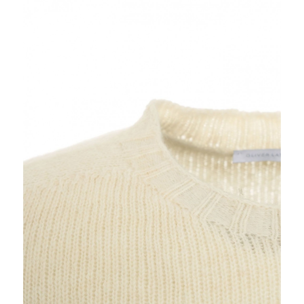 Maglione in misto lana alpaca bianco