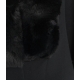 Stola con pelliccia sintetica nero