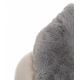 Stola con pelliccia sintetica grigio
