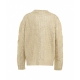 Maglione a maglia effetto metallizzato oro