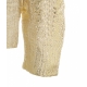 Maglione a maglia effetto metallizzato oro