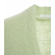 Cardigan in maglia in misto alpaca verde chiaro
