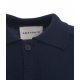 Cardigan in maglia blu scuro