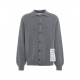 Cardigan in maglia grigio