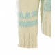 Maglione in maglia con dettaglio frangia turchese