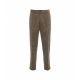 Pantaloni di velluto a coste sottili oliva