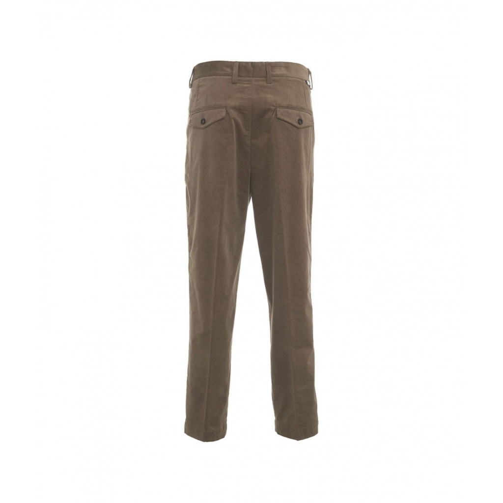 Pantaloni di velluto a coste sottili oliva