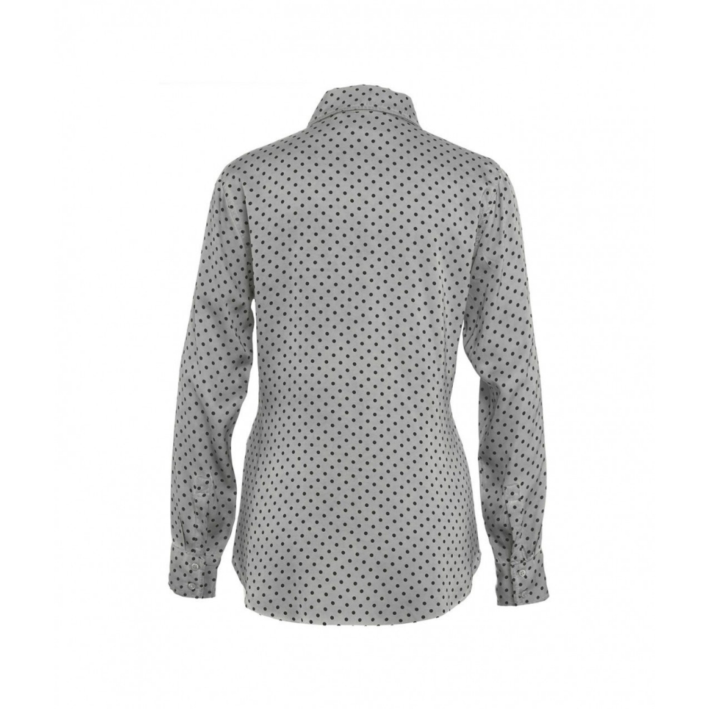 Camicetta a pois grigio