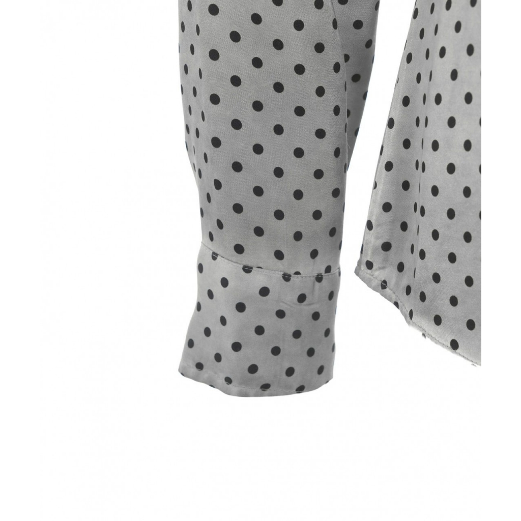 Camicetta a pois grigio