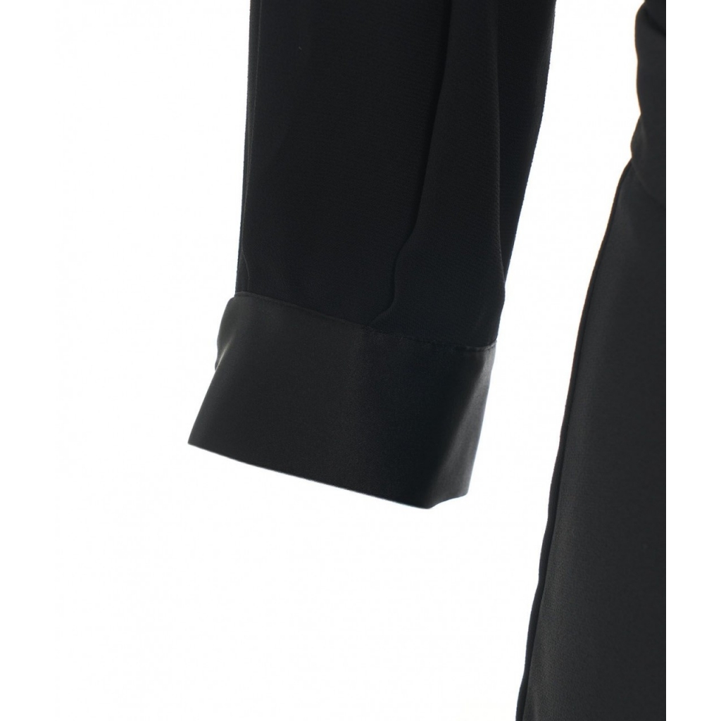Tuta con camicia incrociata nero