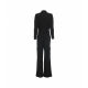 Tuta in jersey crpe nero