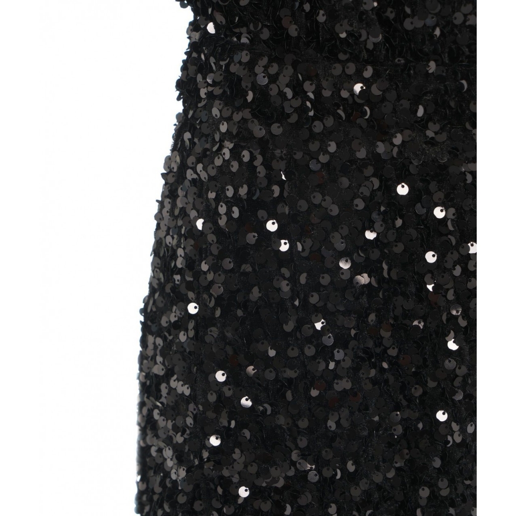 Tuta con pailettes nero