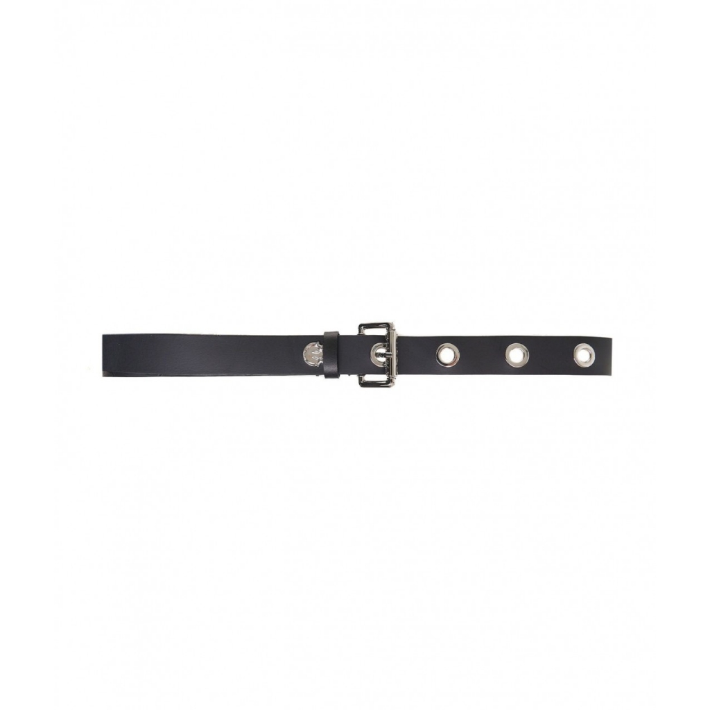 Cintura in pelle con occhielli Amantani nero