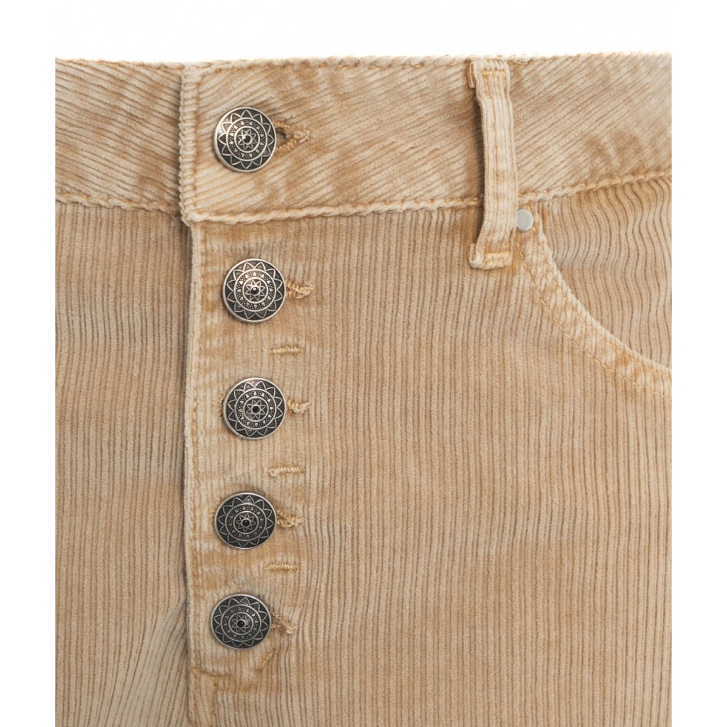 Pantaloni di velluto a coste Koons marrone chiaro