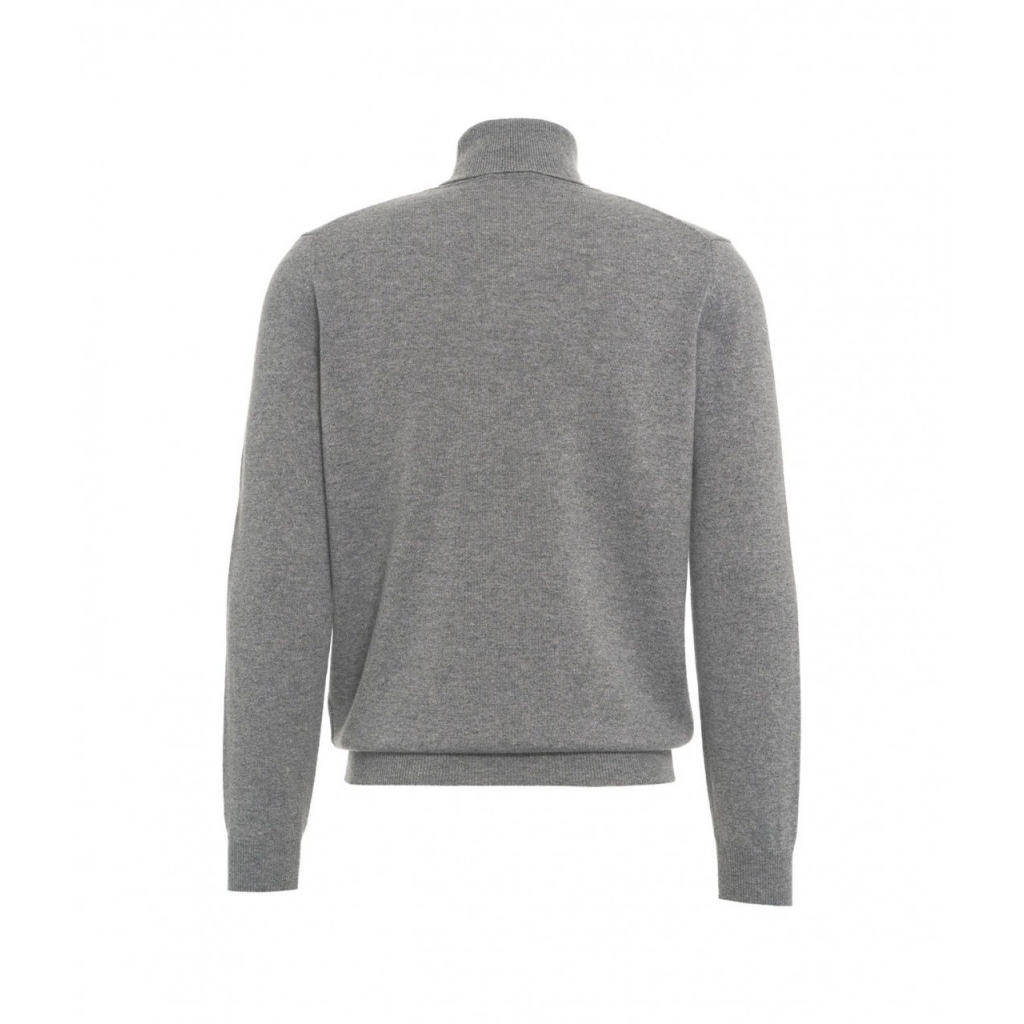 Maglione dolcevita in cashmere grigio chiaro
