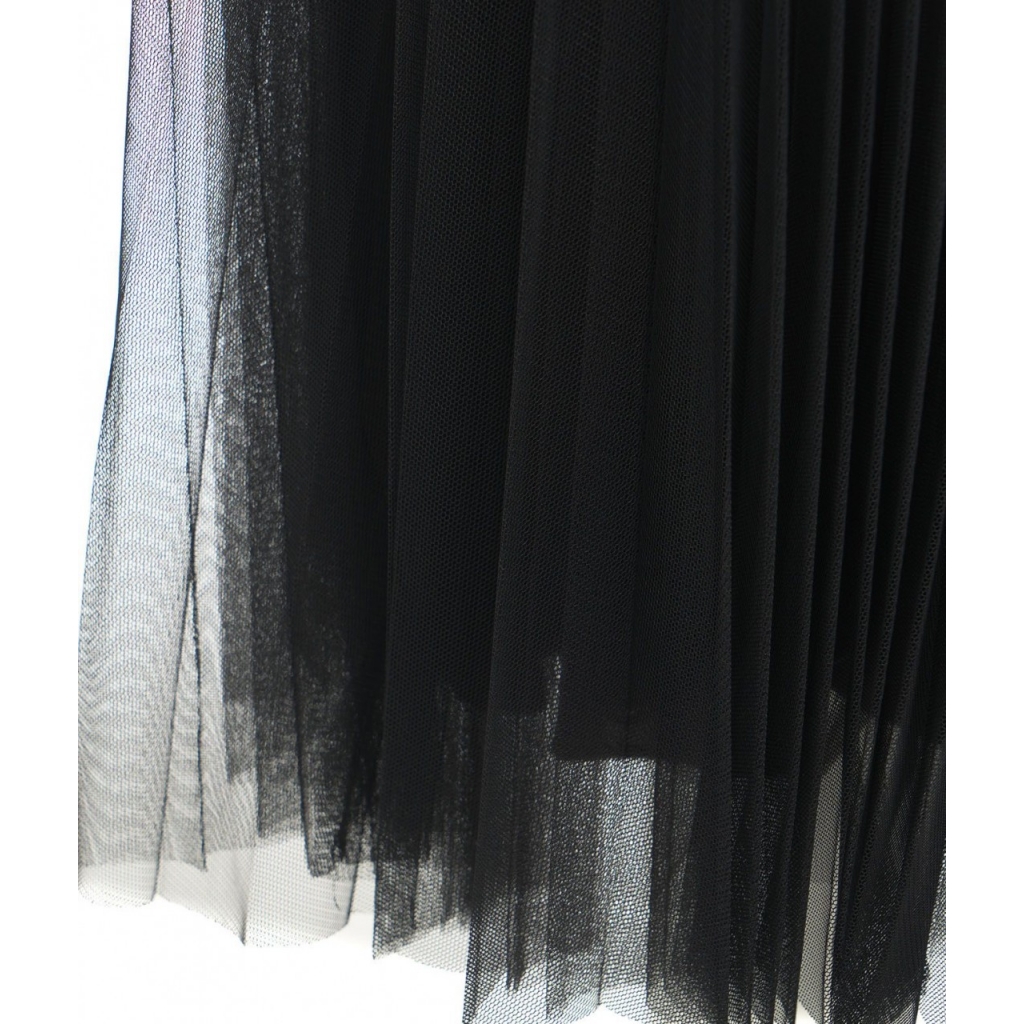 Gonna in tulle plissettata nero