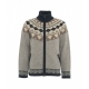 Cardigan con motivo norvegese Luwall grigio