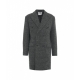Cappotto in jersey di lana grigio