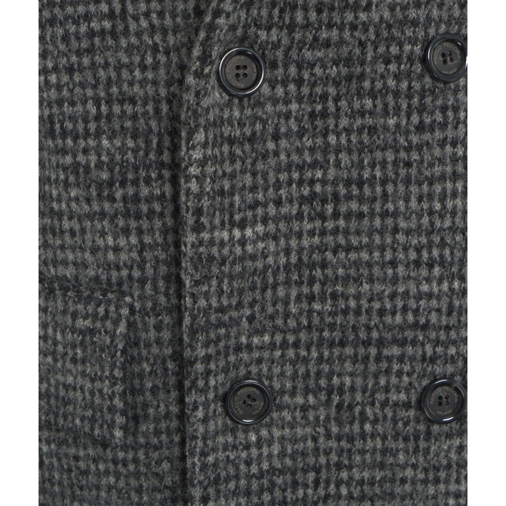 Cappotto in jersey di lana grigio