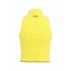 Top in maglia con dolcevita giallo