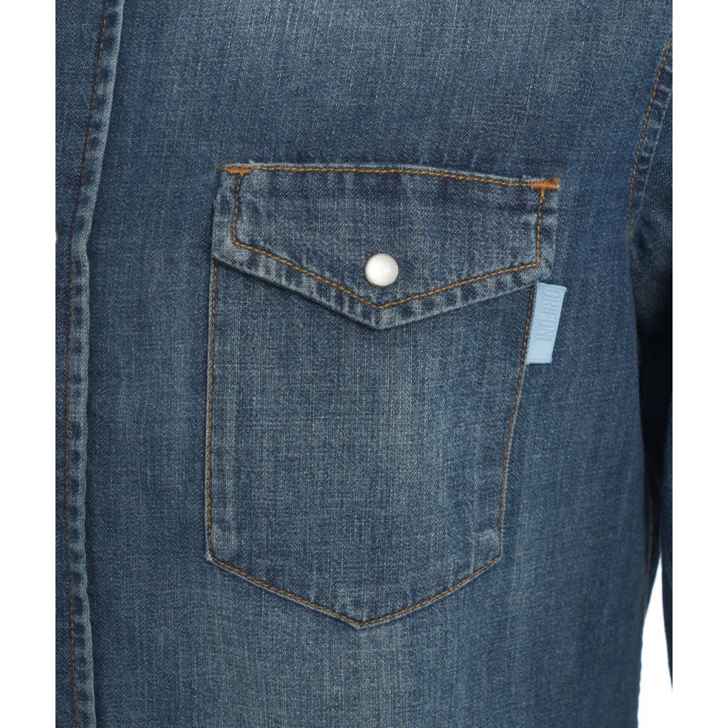 Camicia in denim blu