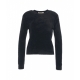 Pullover in maglia pelosa nero
