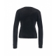 Pullover in maglia pelosa nero