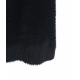 Gonna a tubo in maglia pelosa nero