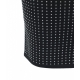 Abito mini con borchie nero