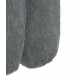 Giacca di pelliccia in misto alpaca suri grigio