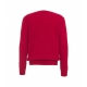 Maglione in maglia intrecciata rosso