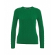 Maglione in lavorazione intrecciata verde