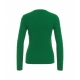 Maglione in lavorazione intrecciata verde