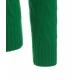 Maglione in lavorazione intrecciata verde