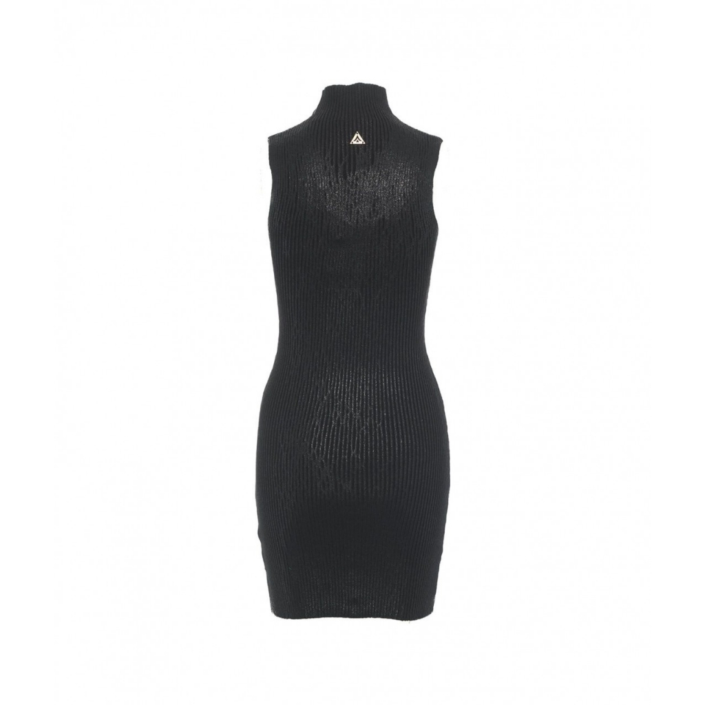 Abito in maglia metallizzata nero