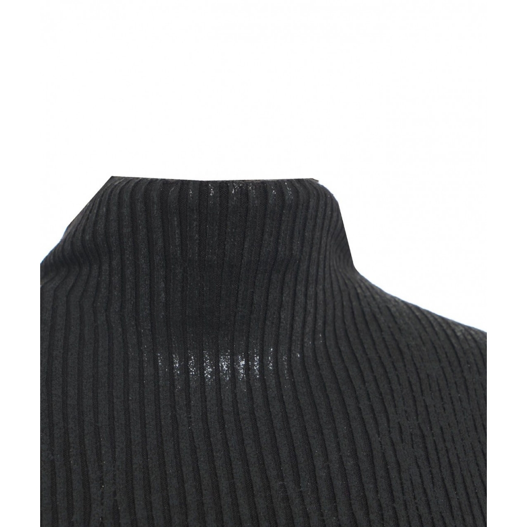 Abito in maglia metallizzata nero