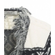 Cardigan in maglia con frange bianco