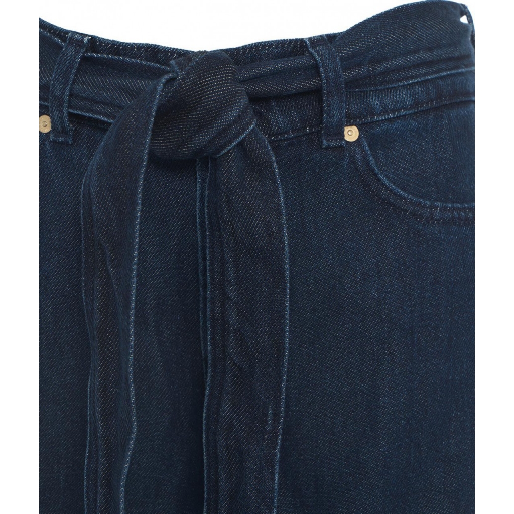 Jeans Cargo Palazzo blu scuro
