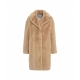 Cappotto in eco pelliccia Camille Cocoon beige