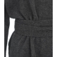 Maglione con cintura in vita grigio scuro